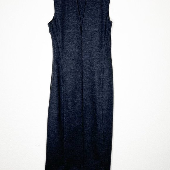 THEORY Sleeveless Wool Blend Dress - Picture 13 of 13
